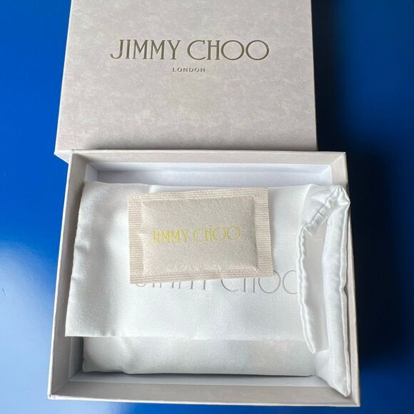 NWT Jimmy Choo Umika Sunrise Mix Glossy Rainbow Elaphe Card Holder With Jc Emble - Picture 13 of 15